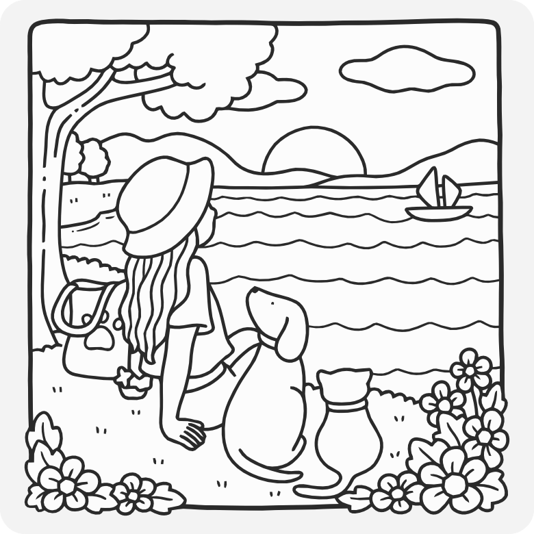 Sunset by the Sea