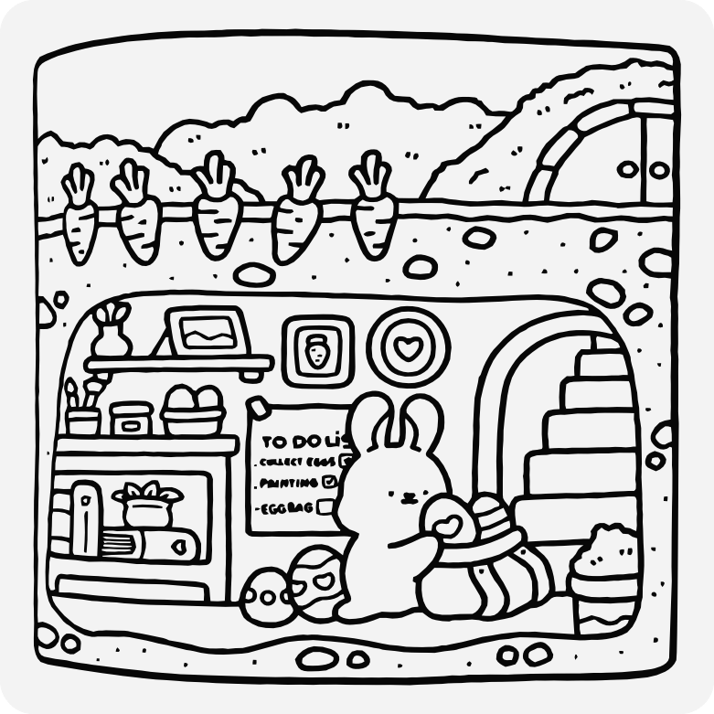 Bunny's Cozy Burrow Life